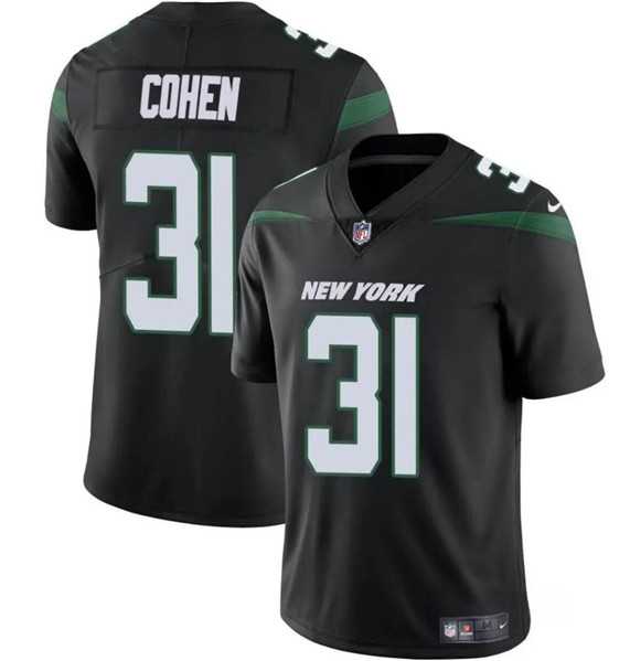 Men & Women & Youth New York Jets #31 Tarik Cohen Black Vapor Untouchable Limited Football Stitched Jersey->new york giants->NFL Jersey
